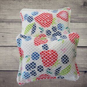 Reusable Washable Sponge, Strawberry Dish Scrubby, Set Of 2